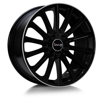 8,5x19 AC-M07 5x112 35 Black/Lip pol. 66.6 könnyűfém keréktárcsa - Avus alufelni